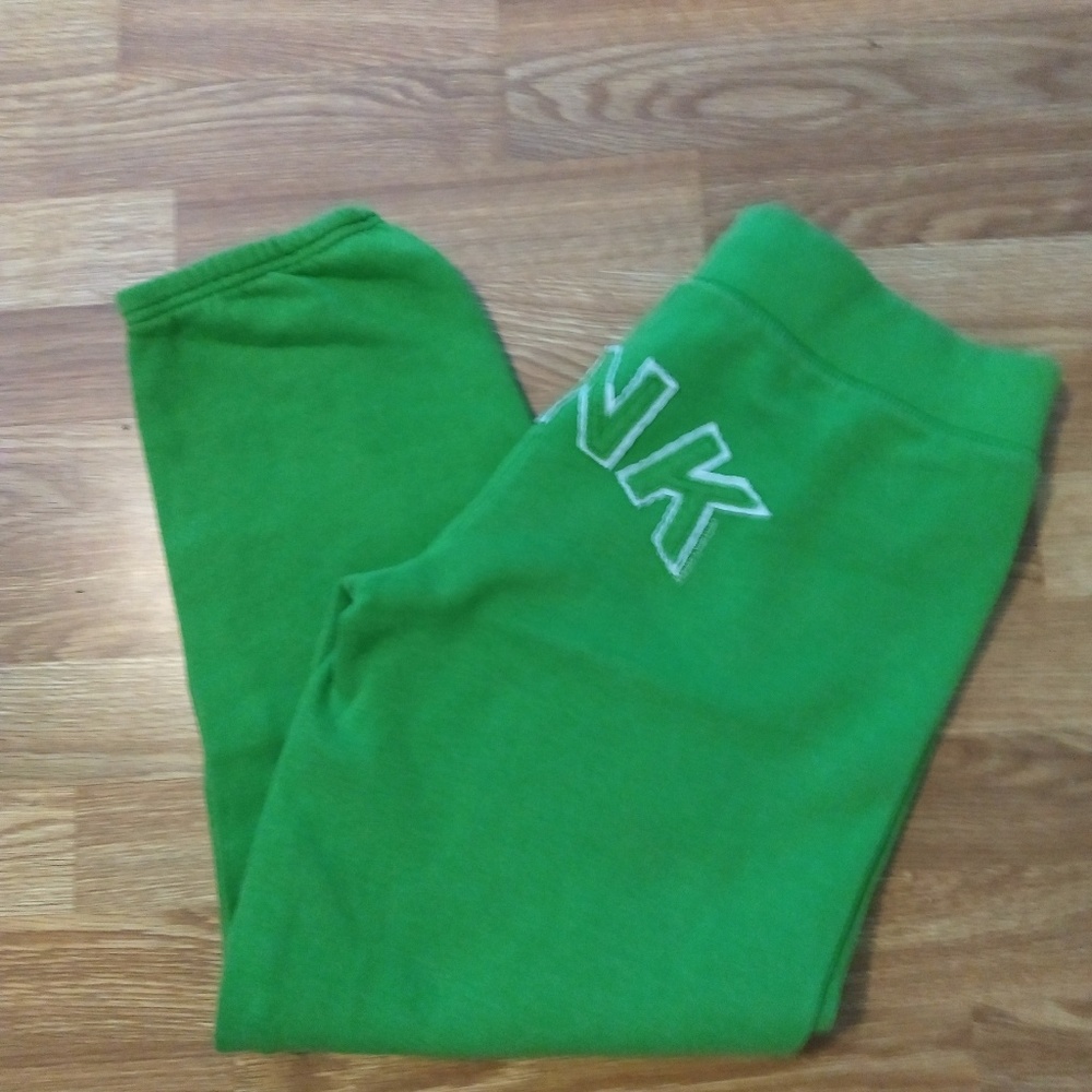 Pink cropped sweats
